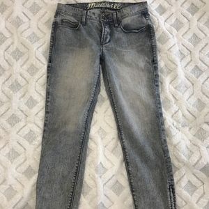 Madewell Skinny Ankle Zip Jeans